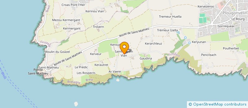 localisation de l'entreprise MADAME JASMIN CAUBA  PLOUGONVELIN