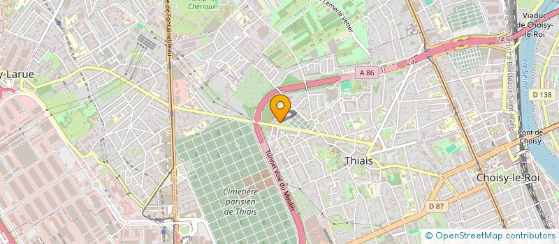 localisation de l'entreprise MADAME JASMIN HARCHI  THIAIS