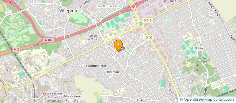 localisation de l'entreprise MADAME JASMINA MUSA à VILLEPINTE