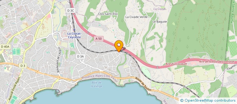 localisation de l'entreprise MADAME JASMINE BASTIA  LA CIOTAT