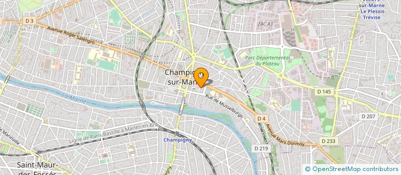 localisation de l'entreprise MADAME JASMINE BENARD à CHAMPIGNY-SUR-MARNE