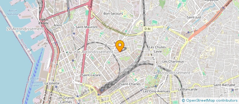 localisation de l'entreprise MADAME JASMINE BENKHOUYA  MARSEILLE