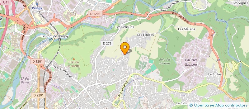 localisation de l'entreprise MADAME JASMINE CHAMPENOIS à ANNECY