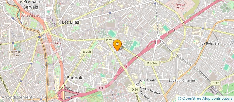 localisation de l'entreprise MADAME JASMINE FOYGOO à BAGNOLET
