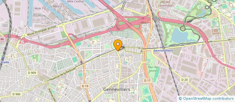 localisation de l'entreprise MADAME JASMINE GESLOT à GENNEVILLIERS