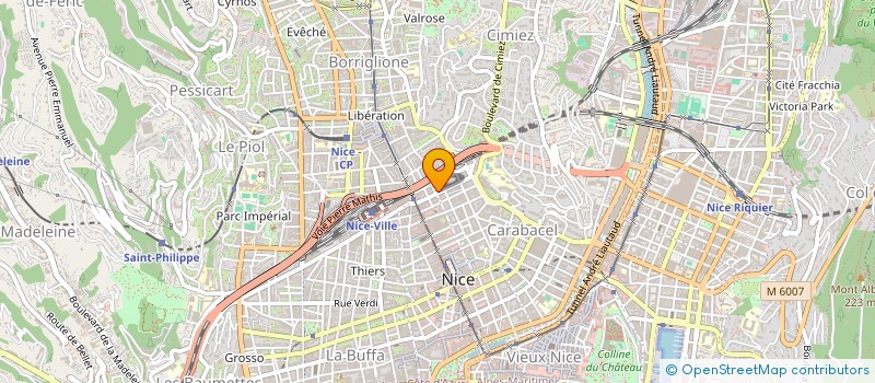 localisation de l'entreprise MADAME JASMINE GUYONT à NICE