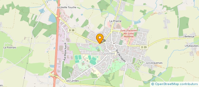 localisation de l'entreprise MADAME JASMINE HAMADENE  GUICHEN