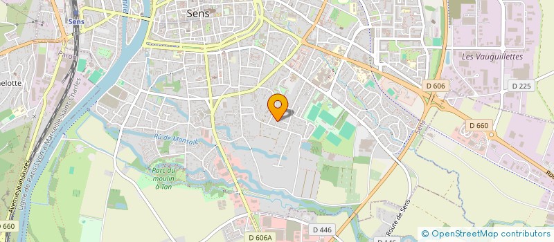 localisation de l'entreprise MADAME JASMINE LOUBELO à SENS