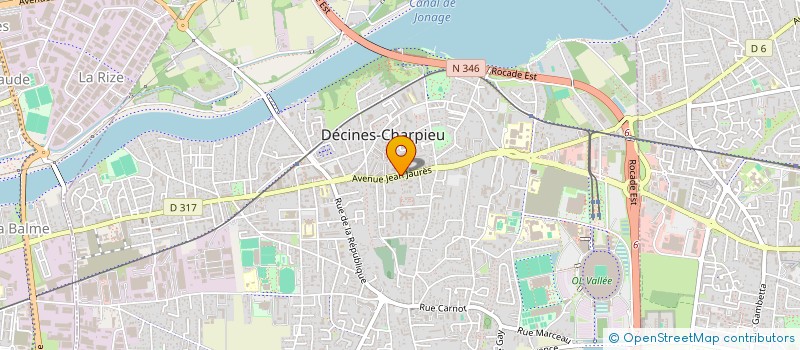 localisation de l'entreprise MADAME JASMINE MAADADI  DECINES-CHARPIEU