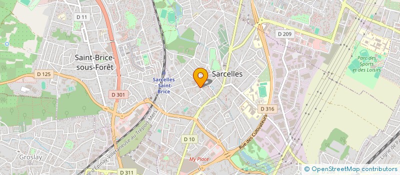 localisation de l'entreprise MADAME JASMINE NORDIN à SARCELLES
