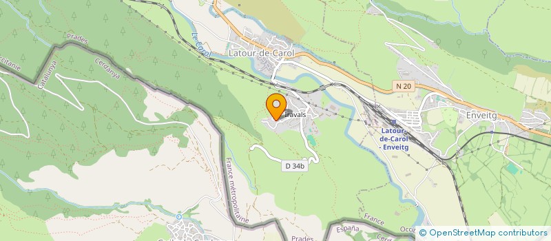 localisation de l'entreprise MADAME JAUME AISA CALAVERA  LATOUR-DE-CAROL