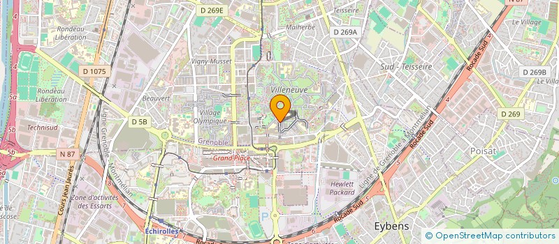 localisation de l'entreprise MADAME JAVIERA DEMETRIO RUIZ  GRENOBLE