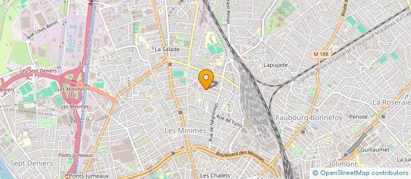 localisation de l'entreprise MADAME JAWHARA ZENTI  TOULOUSE