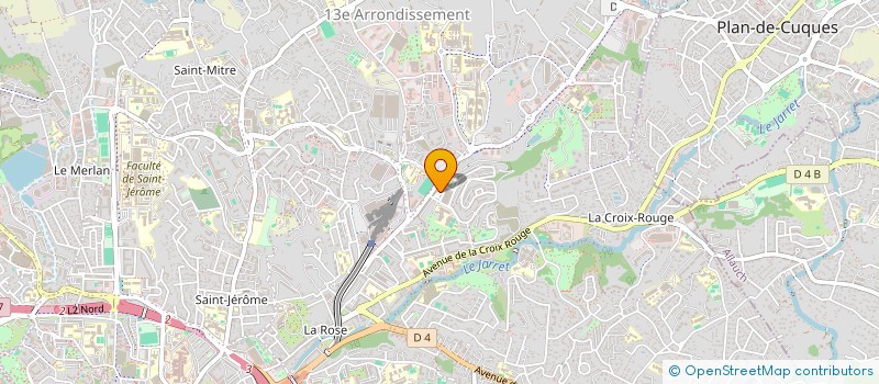 localisation de l'entreprise MADAME JAYLINA ASSOUMANI  MARSEILLE 13EME