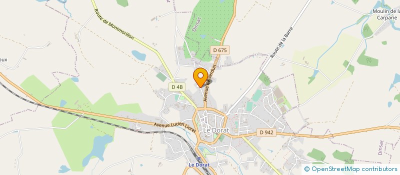 localisation de l'entreprise MADAME JAYNE ACKLAND  LE DORAT