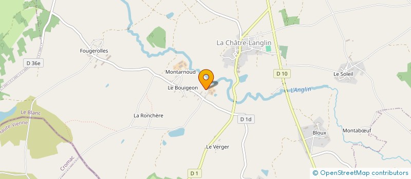 localisation de l'entreprise MADAME JAYNE HUTCHINSON à LA CHATRE-LANGLIN