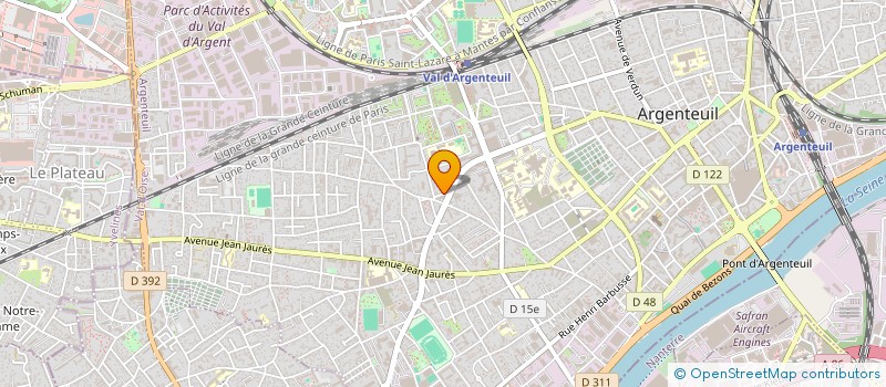 localisation de l'entreprise MADAME JAZMIN JANETH RAMIREZ  ARGENTEUIL