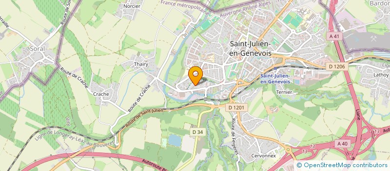 localisation de l'entreprise MADAME JAZZ VESELI  SAINT-JULIEN-EN-GENEVOIS