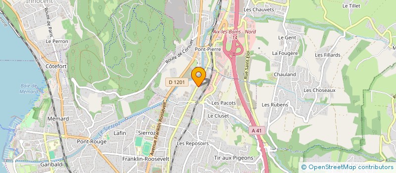 localisation de l'entreprise MADAME JEAN DE LUCCA  AIX-LES-BAINS