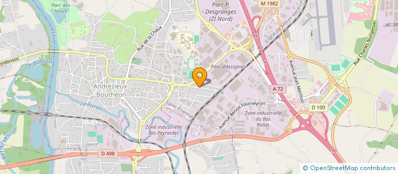 localisation de l'entreprise MADAME JEAN -FRANCOIS AMILHAT  ANDREZIEUX-BOUTHEON