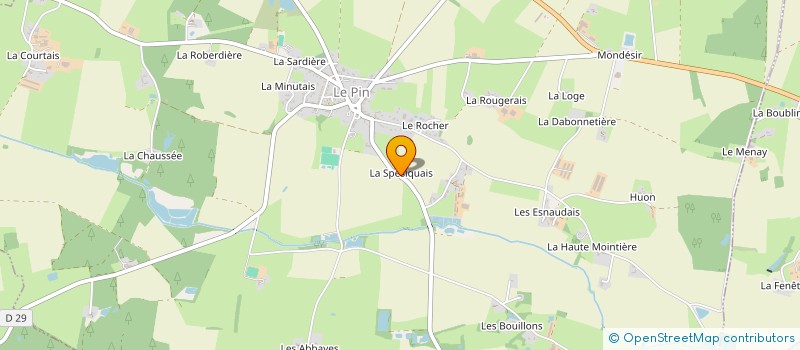 localisation de l'entreprise MADAME JEAN MARCHAND à LE PIN