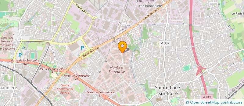 localisation de l'entreprise MADAME JEAN MARTINET à NANTES