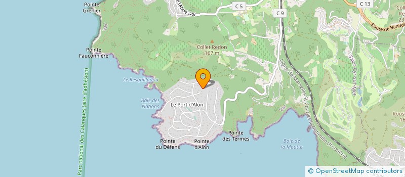 localisation de l'entreprise MADAME JEAN SAMAT à SAINT-CYR-SUR-MER