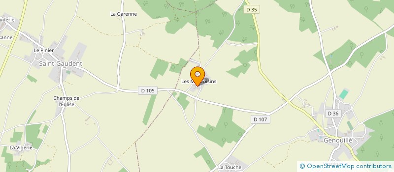 localisation de l'entreprise MADAME JEAN USHER à GENOUILLE
