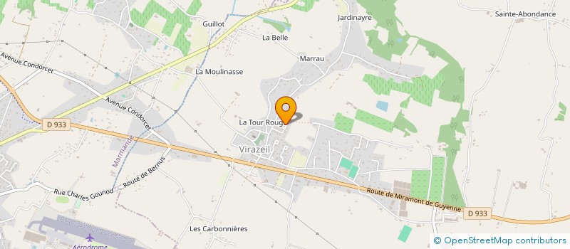 localisation de l'entreprise MADAME JEANETTE CARRETEY  BEAUPUY