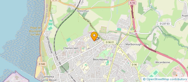 localisation de l'entreprise MADAME JEANICK BEAUGRAND à BOULOGNE-SUR-MER