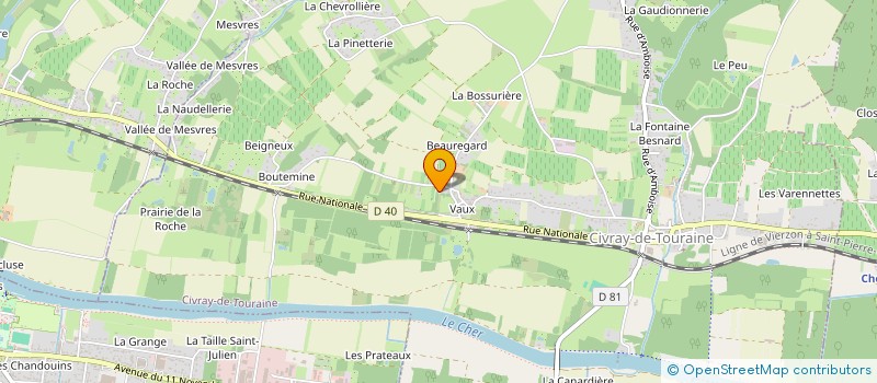 localisation de l'entreprise MADAME JEANINE ADUMEAU  CIVRAY-DE-TOURAINE