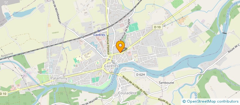 localisation de l'entreprise MADAME JEANINE ALLIES  CAZERES