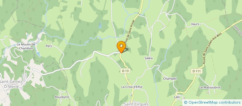 localisation de l'entreprise MADAME JEANINE AUBREYRIE à SAINT-CIRGUES-LA-LOUTRE