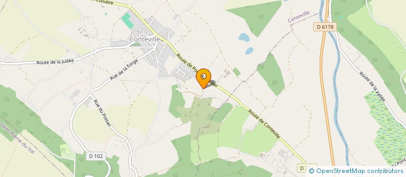 localisation de l'entreprise MADAME JEANINE AUBRON  CONTEVILLE