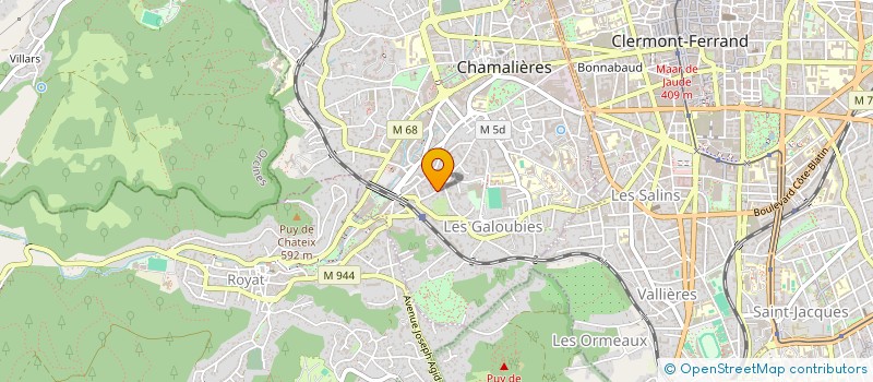 localisation de l'entreprise MADAME JEANINE AUSSOURD à CHAMALIERES