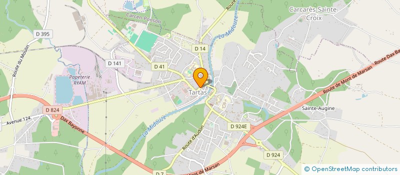 localisation de l'entreprise MADAME JEANINE BARGE  TARTAS