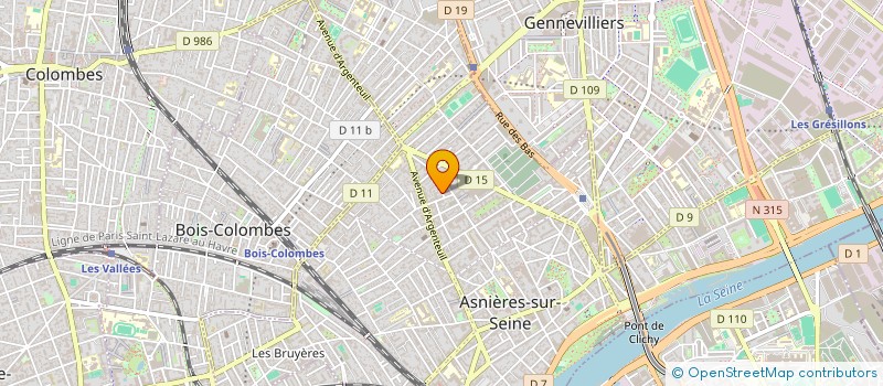 localisation de l'entreprise MADAME JEANINE BARRE  ASNIERES-SUR-SEINE