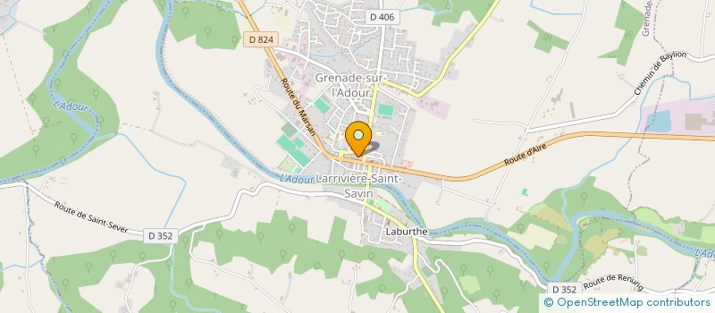 localisation de l'entreprise MADAME JEANINE BARRERE  GRENADE-SUR-L'ADOUR