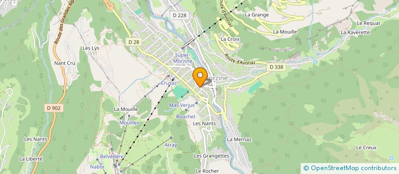 localisation de l'entreprise MADAME JEANINE BAUD  MORZINE