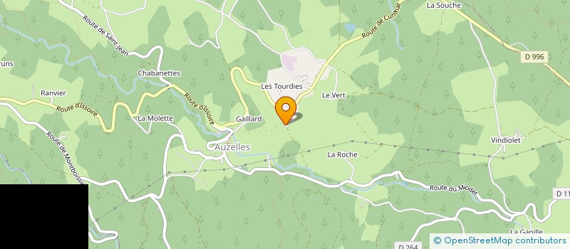 localisation de l'entreprise MADAME JEANINE BEAUREGARD  AUZELLES