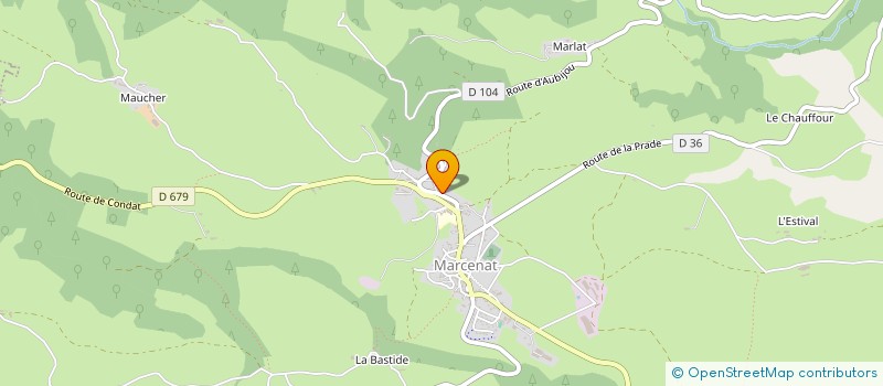 localisation de l'entreprise MADAME JEANINE BENOIT à MARCENAT