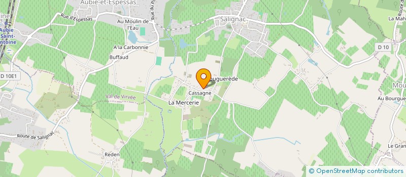 localisation de l'entreprise MADAME JEANINE BERGEON  VAL DE VIRVEE