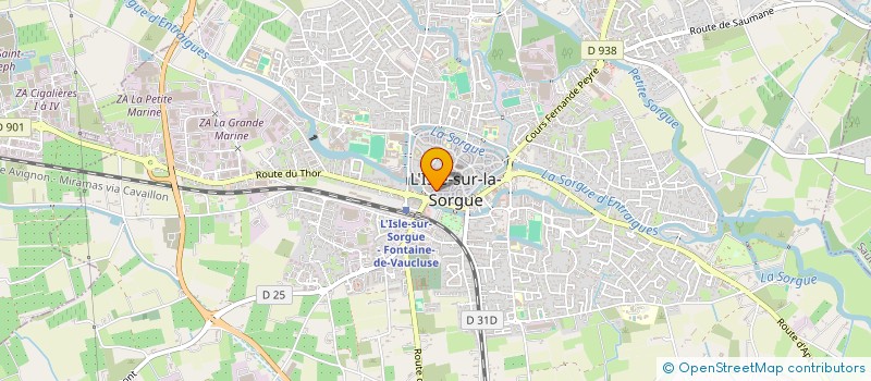 localisation de l'entreprise MADAME JEANINE BESSON à L'ISLE-SUR-LA-SORGUE