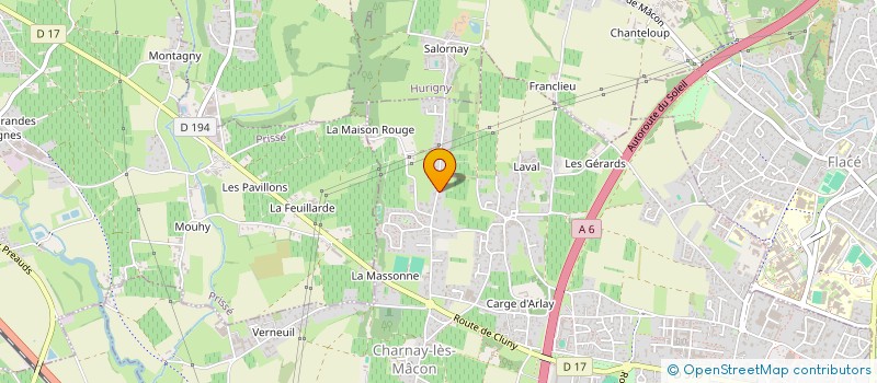 localisation de l'entreprise MADAME JEANINE BESSON à CHARNAY-LES-MACON