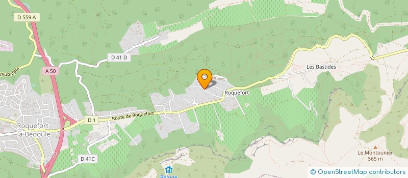 localisation de l'entreprise MADAME JEANINE BICCHIERAI  ROQUEFORT-LA-BEDOULE