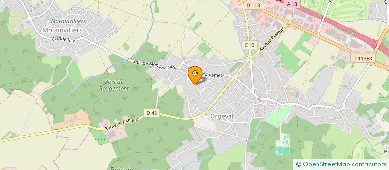 localisation de l'entreprise MADAME JEANINE BLAGNY  ORGEVAL