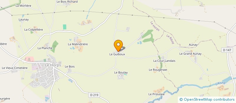 localisation de l'entreprise MADAME JEANINE BONNEL  LE HORPS