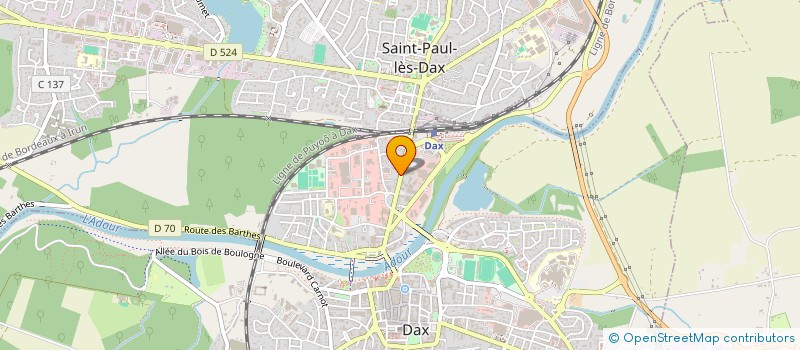 localisation de l'entreprise MADAME JEANINE BORDES à DAX