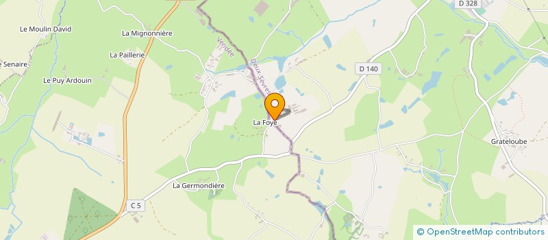 localisation de l'entreprise MADAME JEANINE BOUILLAUD à LA FORET-SUR-SEVRE