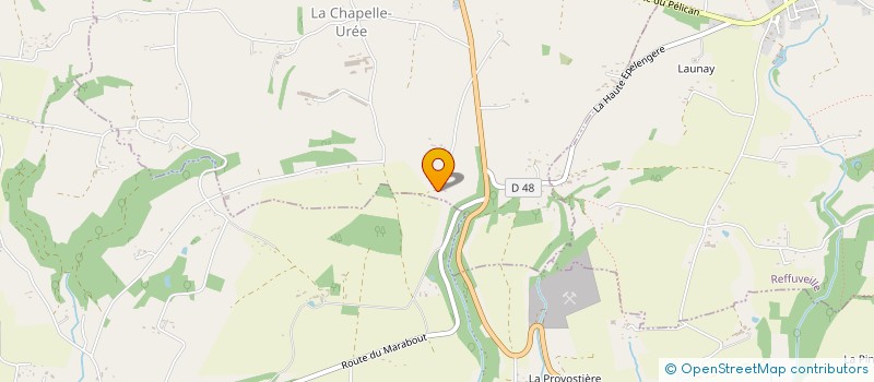 localisation de l'entreprise MADAME JEANINE BOUILLAUX  LA CHAPELLE-UREE